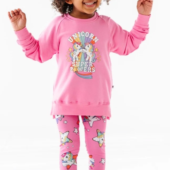 Bums and Roses My Little Pony Classic Pink Crew Neck and Leggings size 7/8y - Picture 1 of 7